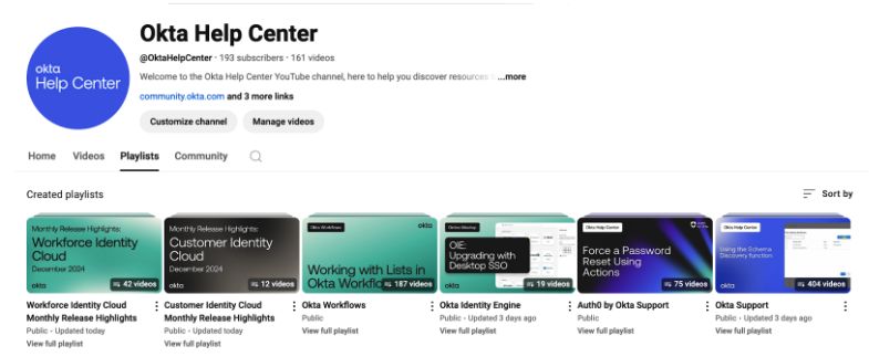 Community Blog Post: 🎬 New Okta Help Center YouTube Channel