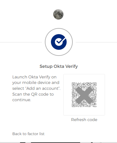 Okta Verify QR Code Lifetime