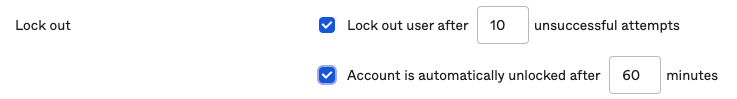 Security: locked out of account after failed login attempts