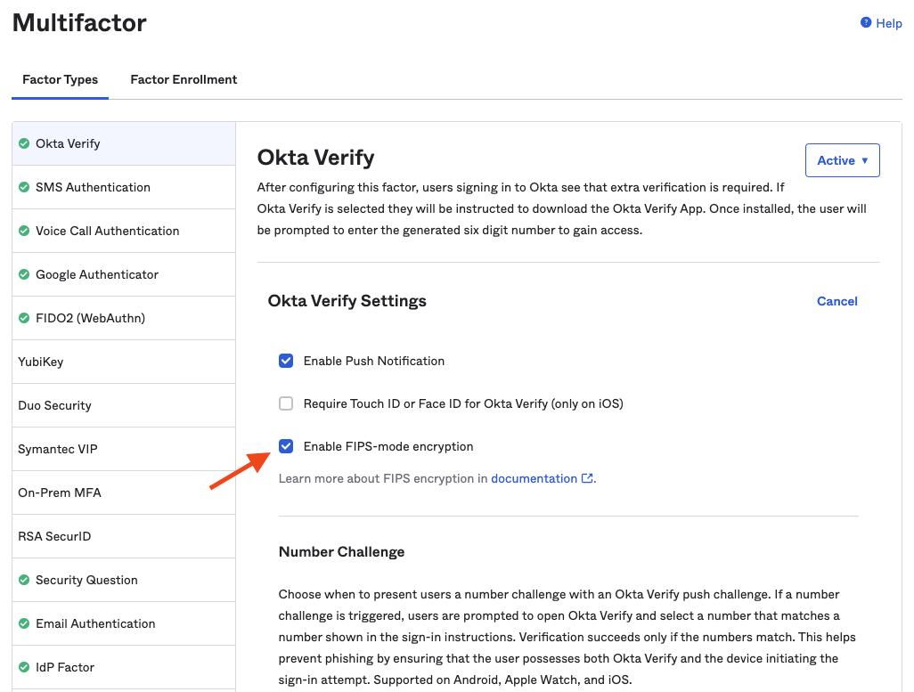 How to Enable FIPS Encryption on Okta Verify in Okta Classic Engine