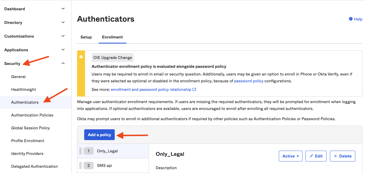 Exploring the Impact of Enrolled Factors on Authentication Policies