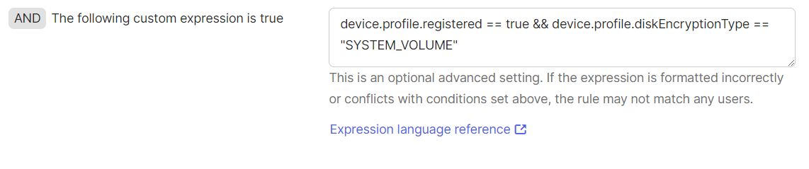 Using Device Expression Language Attribute device.profile ...