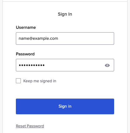 Keep me signed in&nbsp;checkbox