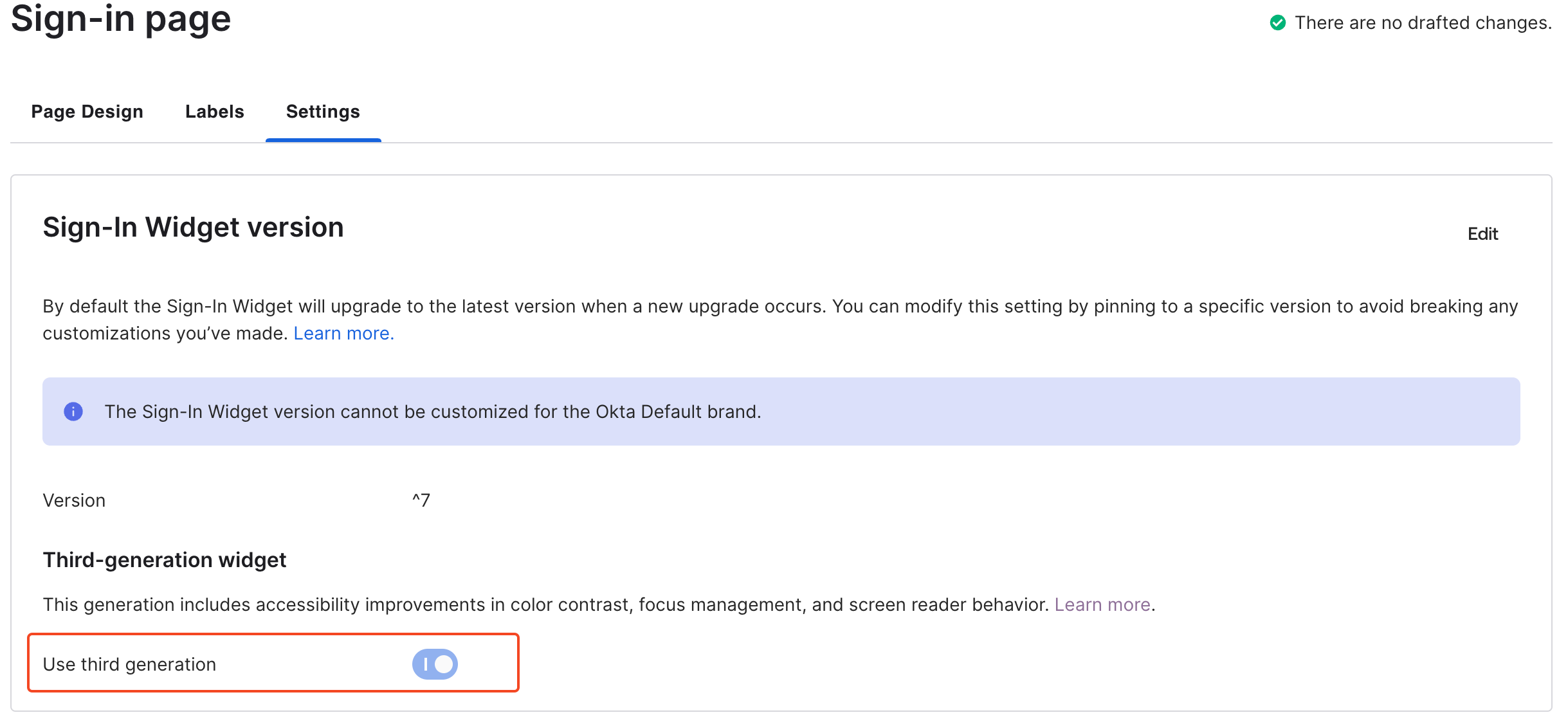 Sign-in Widget