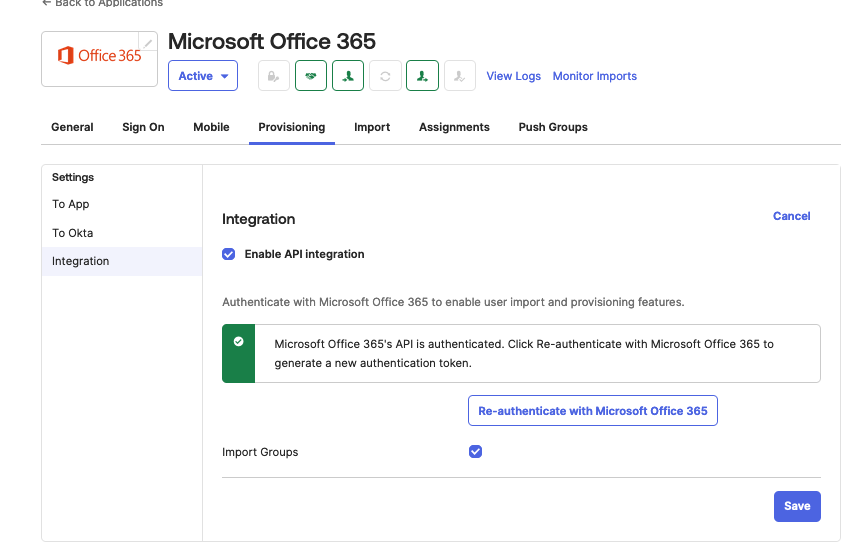 Microsoft Office 365 Integration