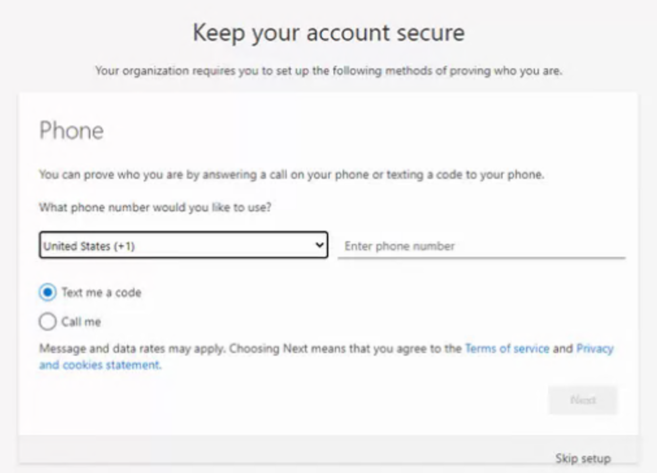 Keep your account secure