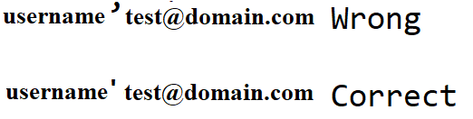 Username example