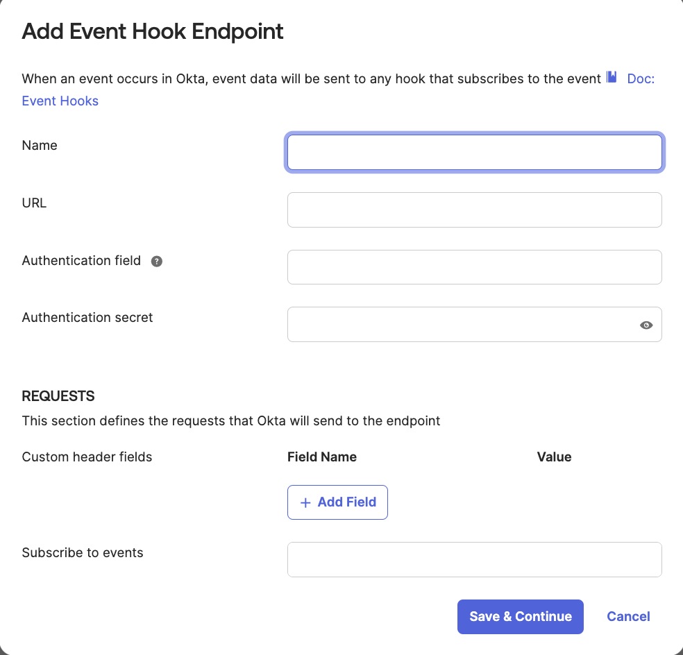Add Event Hook Endpoint