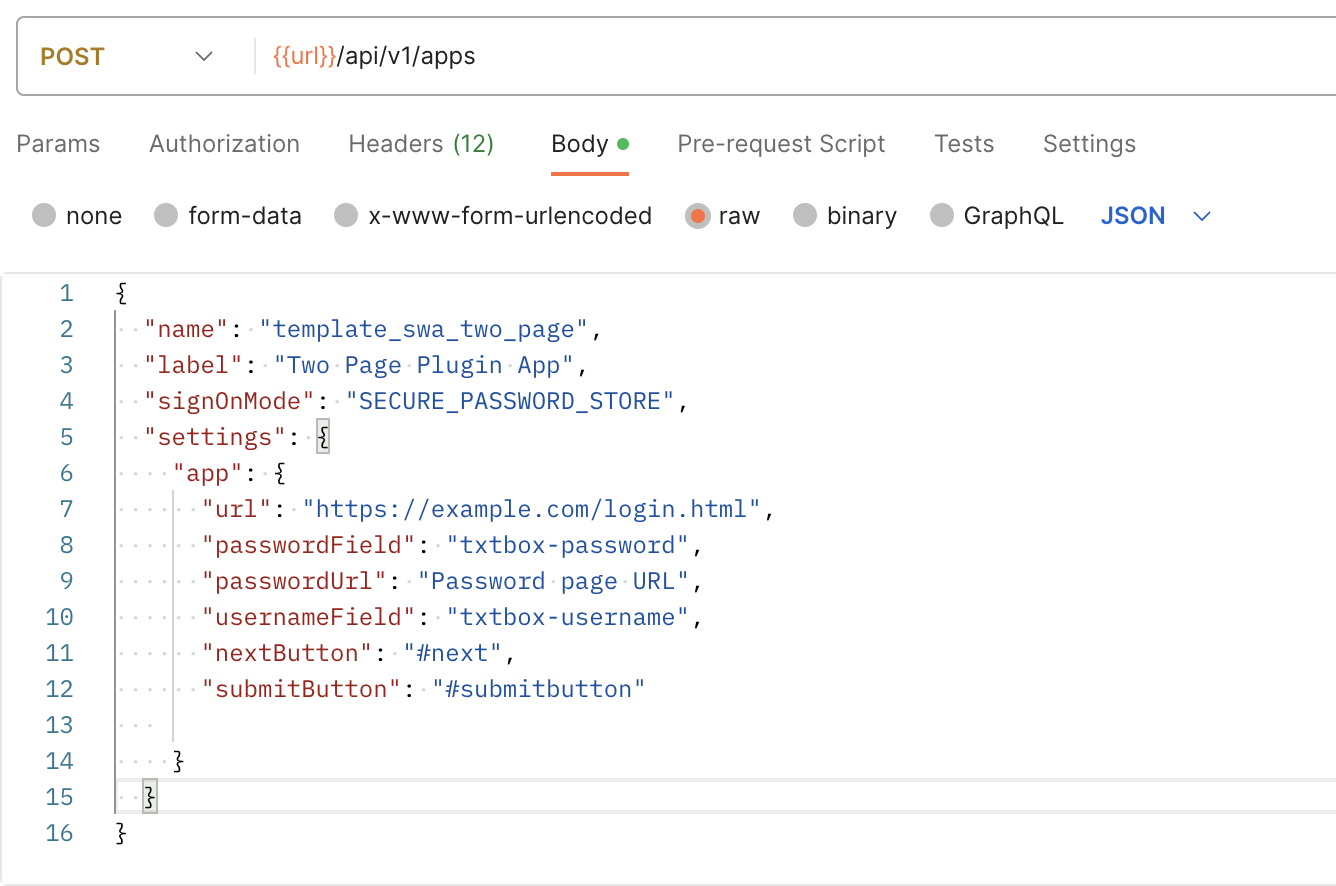 Body of Two Page Plugin App