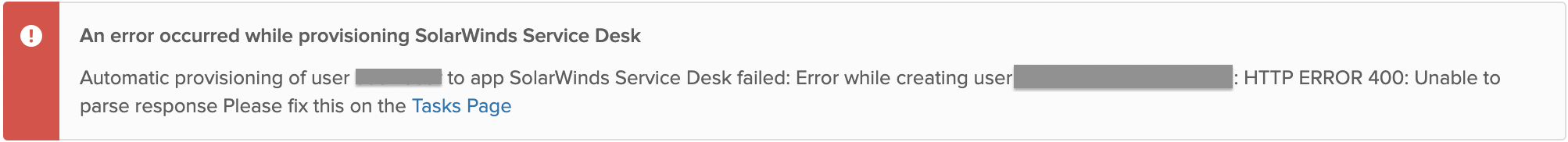 Solarwinds Provisioning Shows 