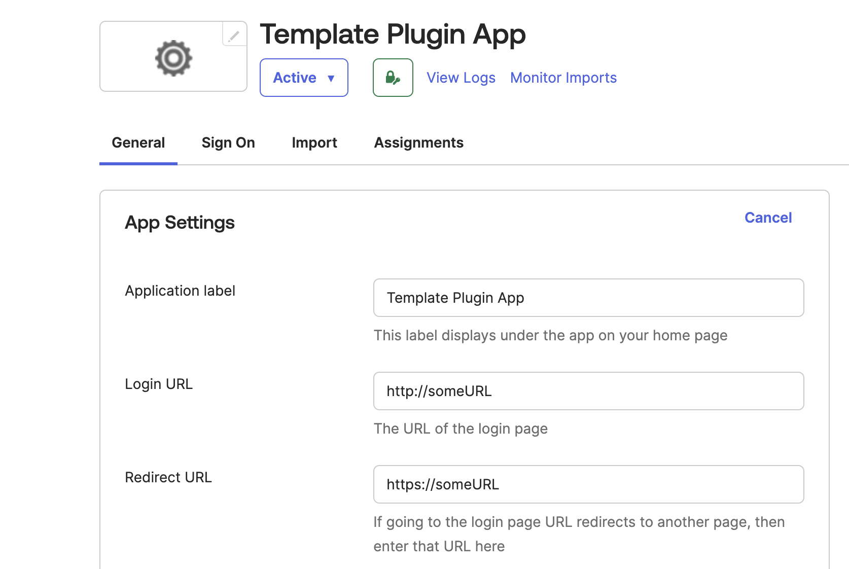 Template Plugin App