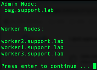 Management Console Worker Node View