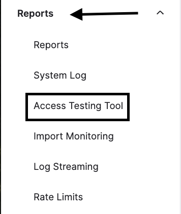 Access Testing Tool