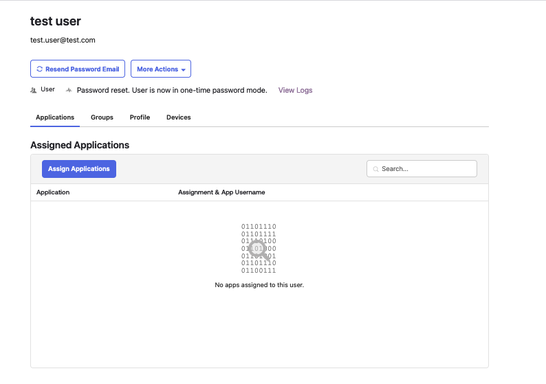Account in One-Time Password Mode