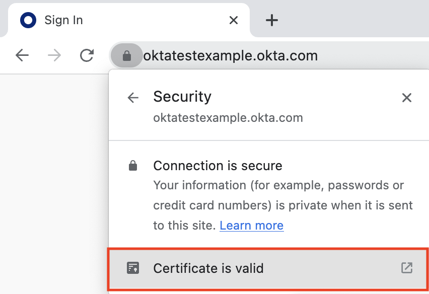 Certificate&nbsp;button