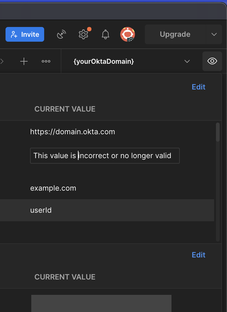 Invalid header