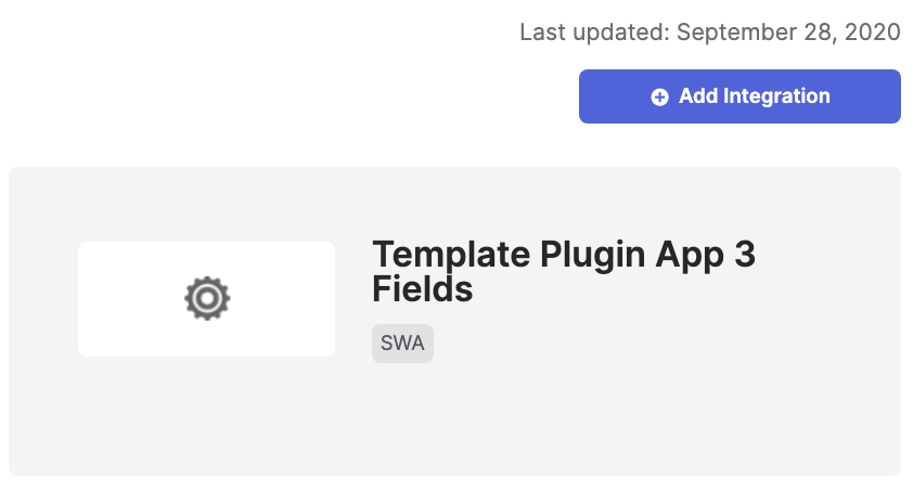 Template Plugin App 3 Fields