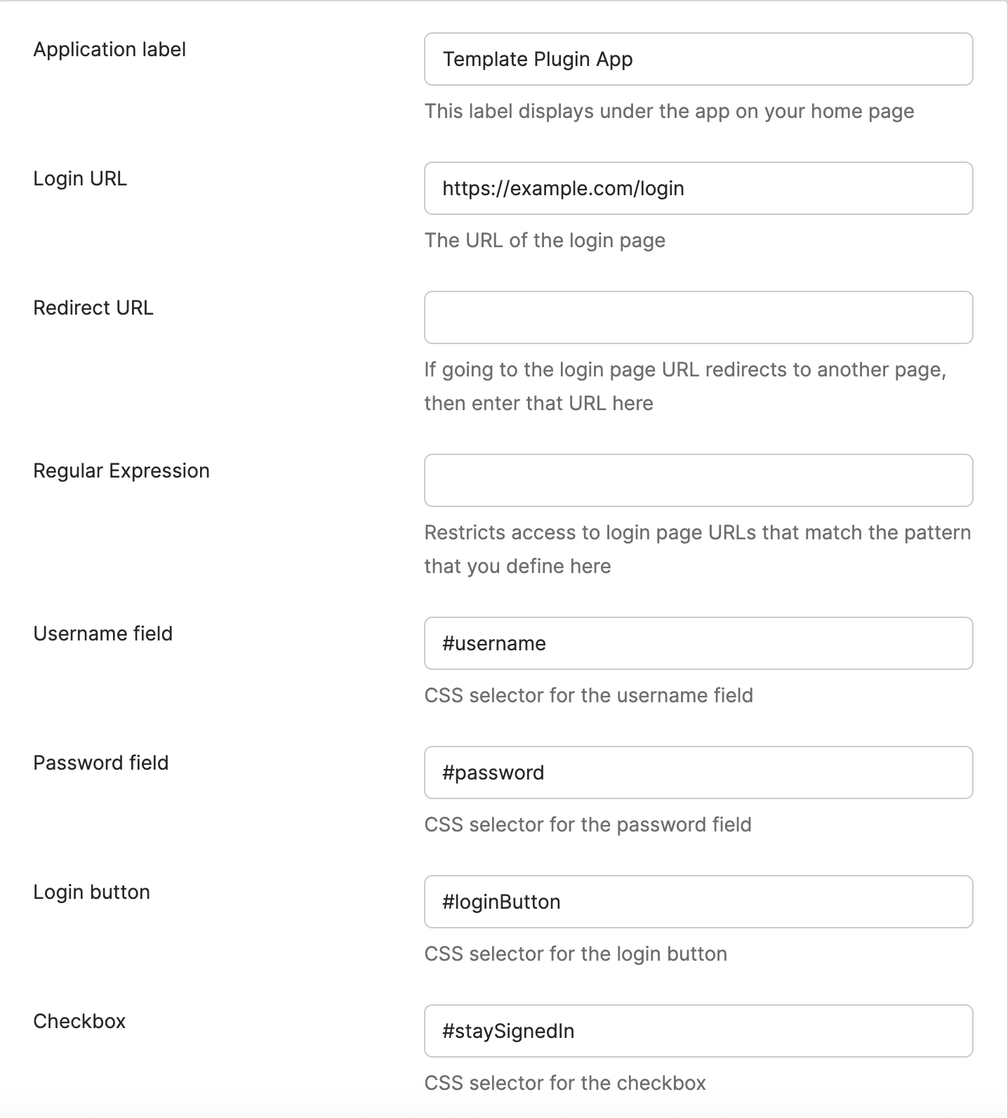 App Configuration in Okta