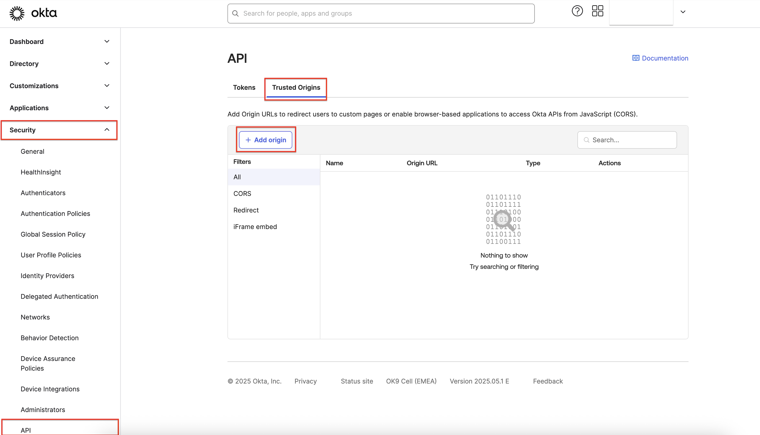 Add Origin