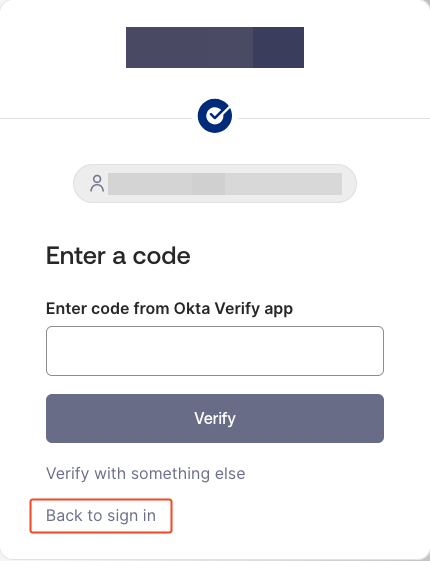 Sign in Widget