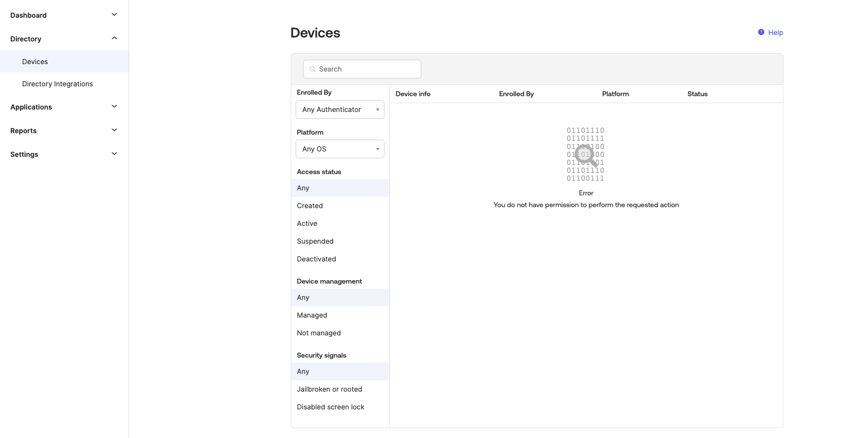 Device Error