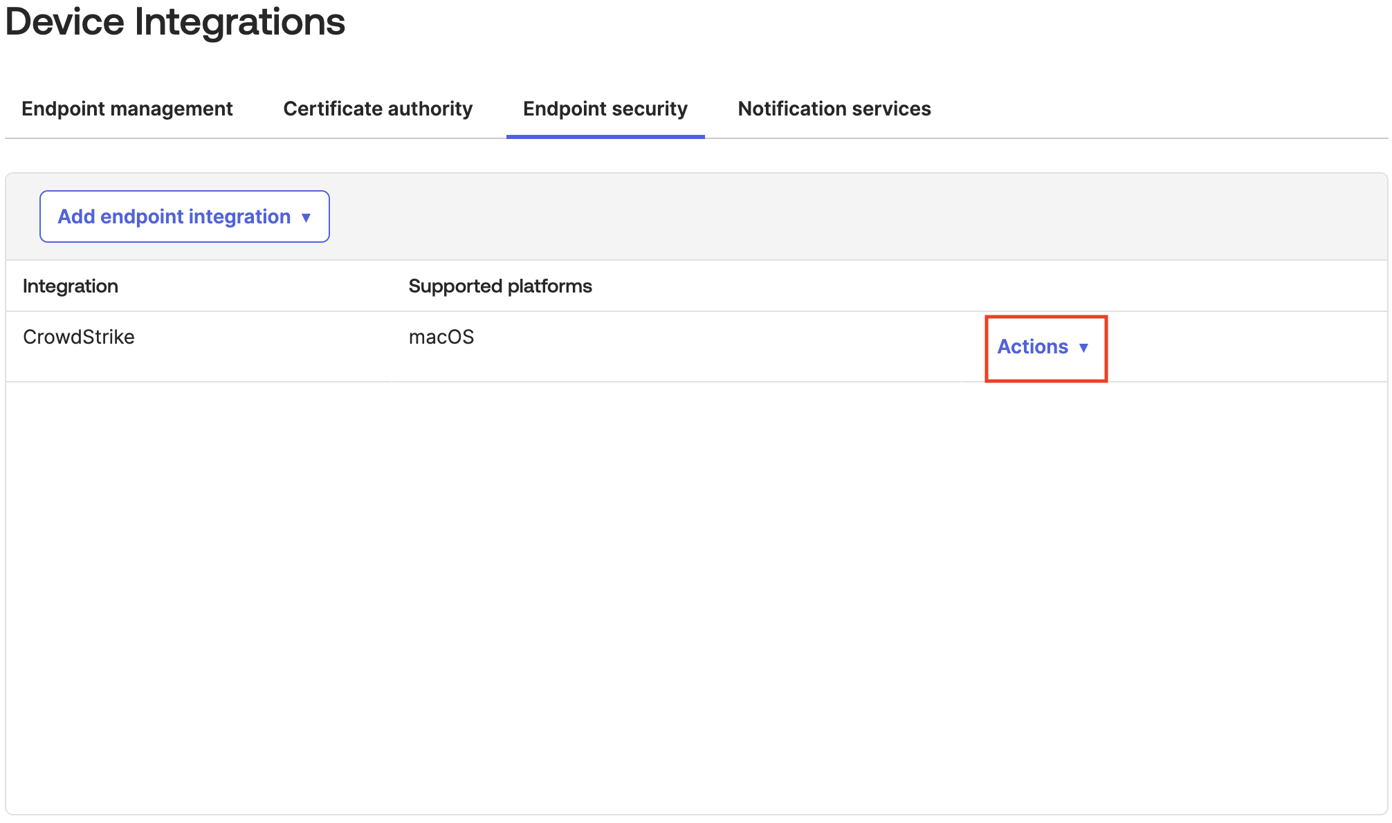 Device Integrations