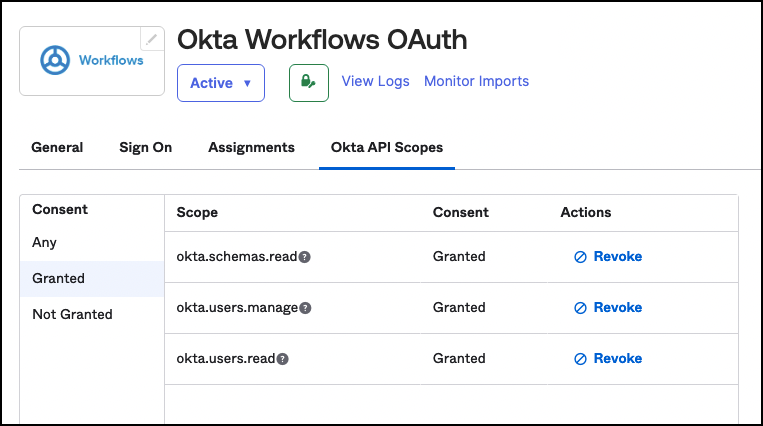 Okta Workflows OAuth