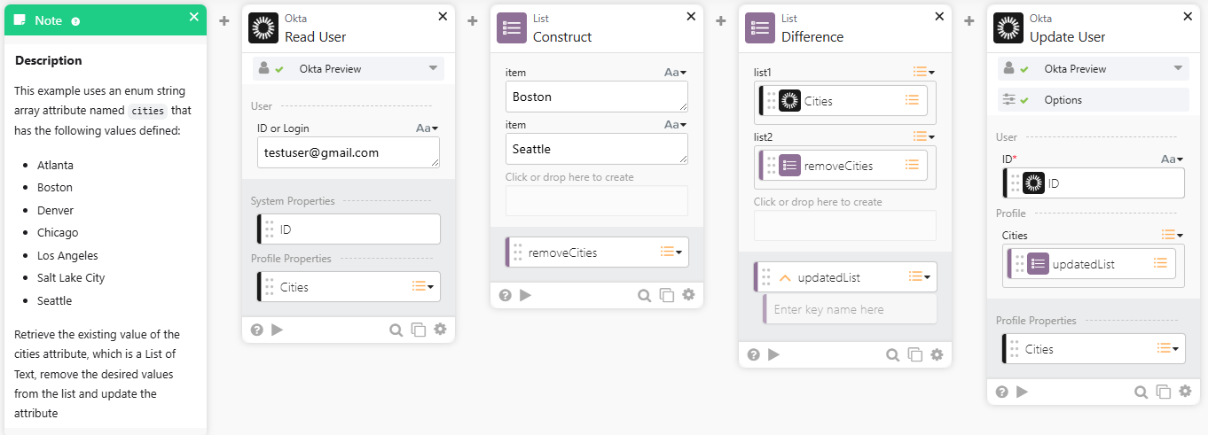 removing values from a list