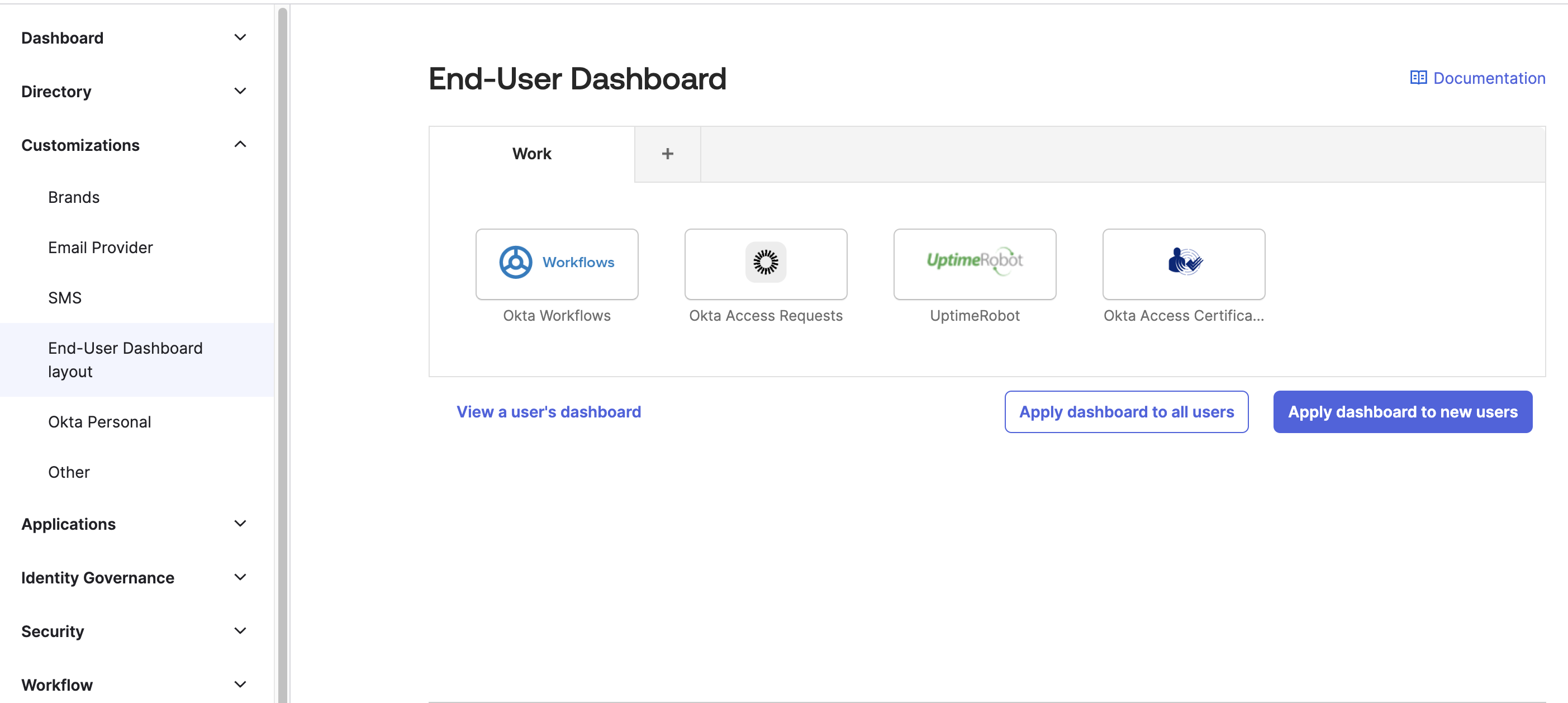 End-User Dashboard
