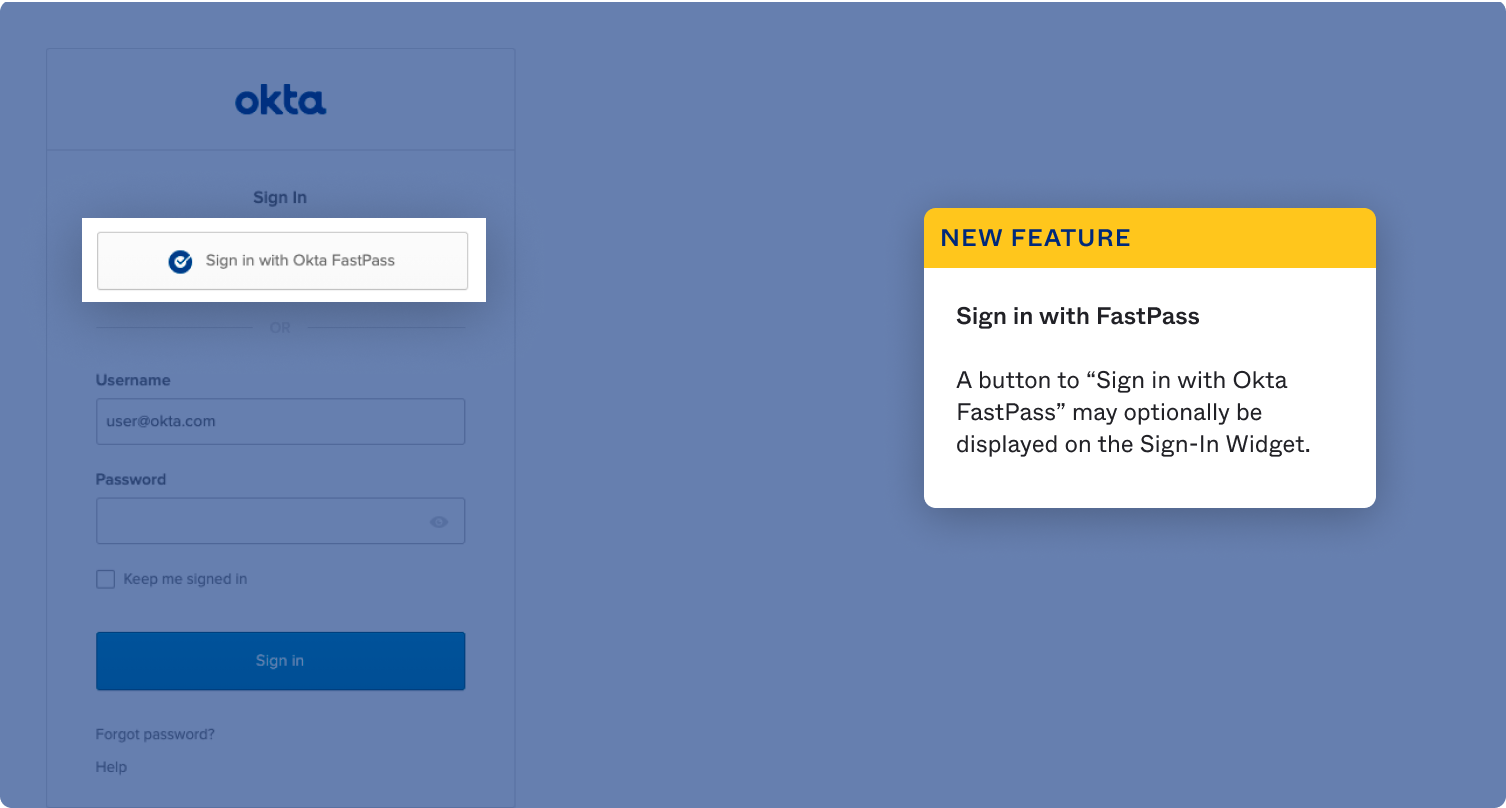 Sign in with FastPass