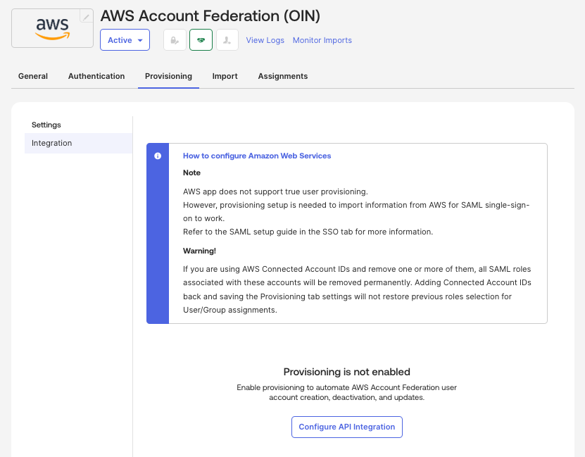 AWS Account Federation