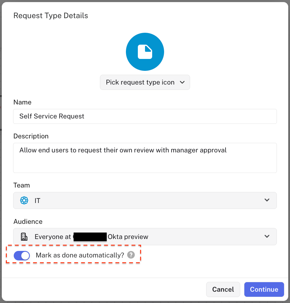 Request Type Details