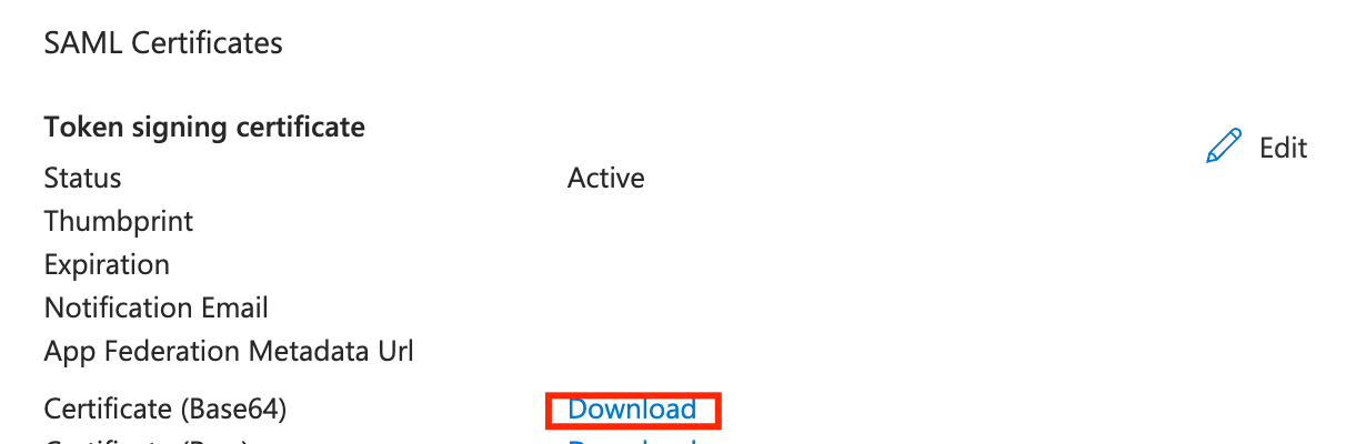 Download certificate