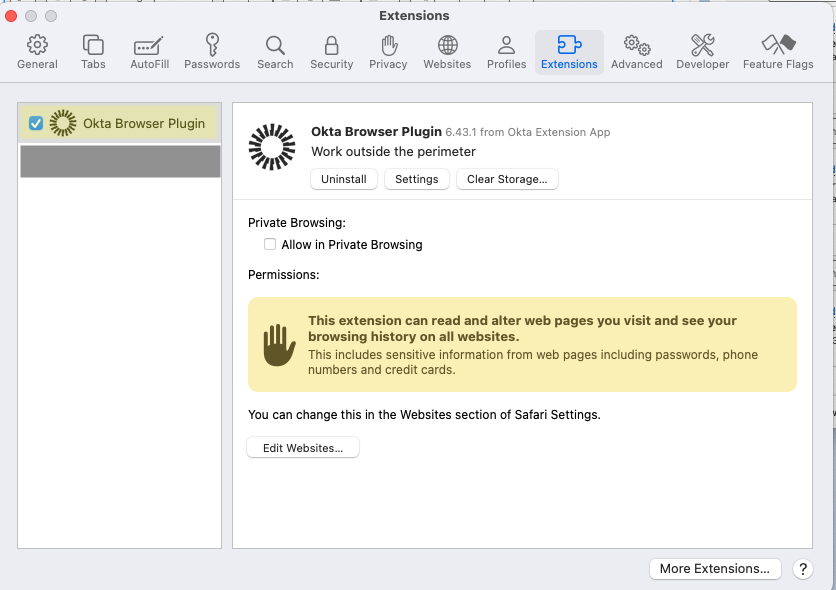 Okta Browser Plugin