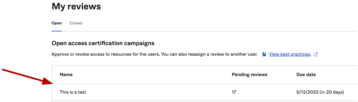 Pending Reviews