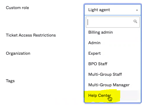 Custom Role available