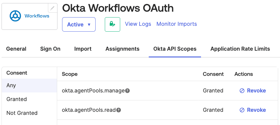 Okta API Scopes