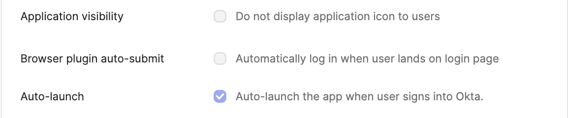 Auto-launch feature