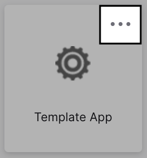 application's tile settings