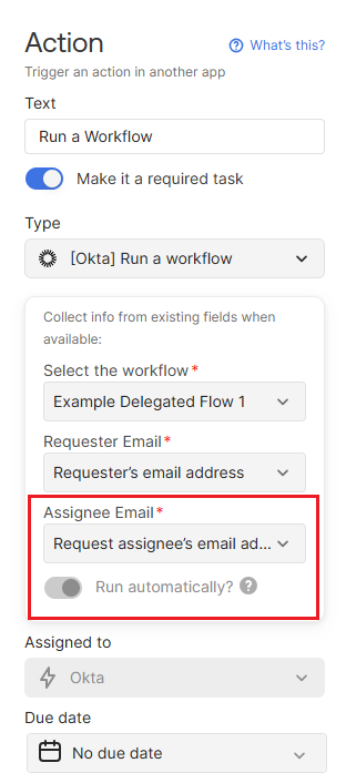 Run a Workflow Action
