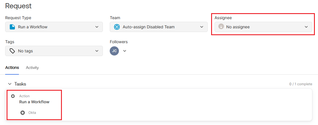 Workflow Action Stuck