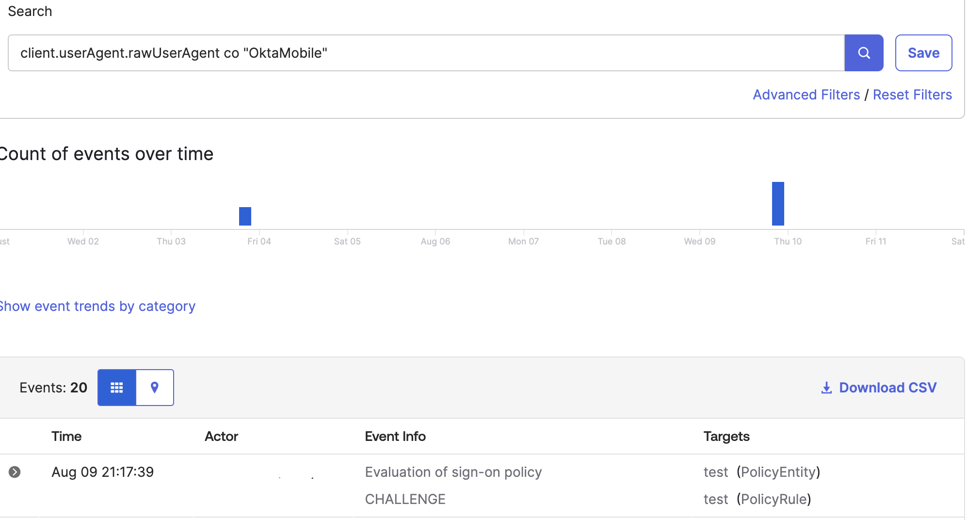 search query