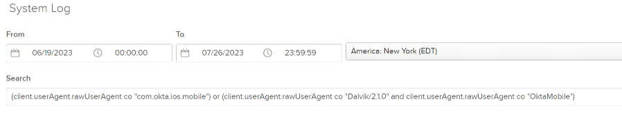 search query