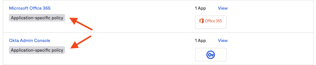 Office 365 and Admin Console specific policies