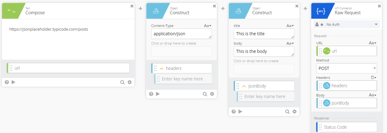 Object Construct card