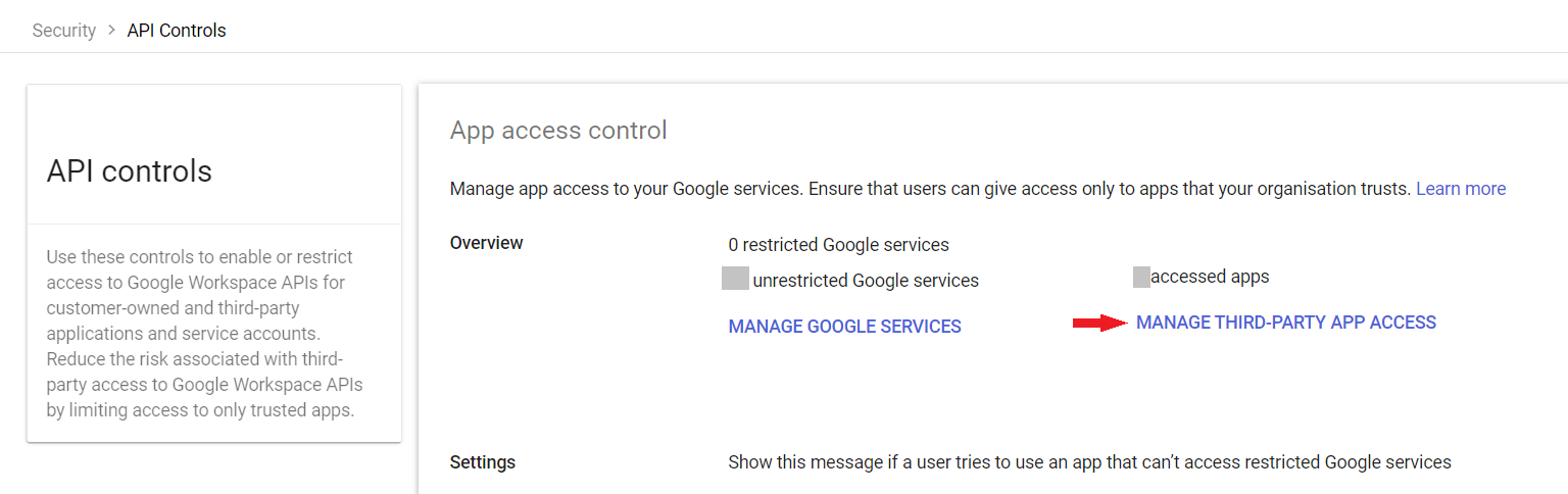 MANAGE THIRD-PARTY APP ACCESS