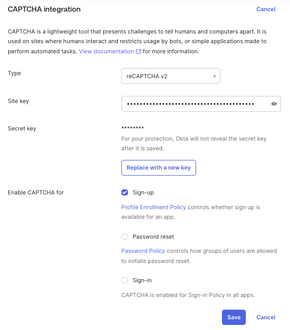 Sample configuration