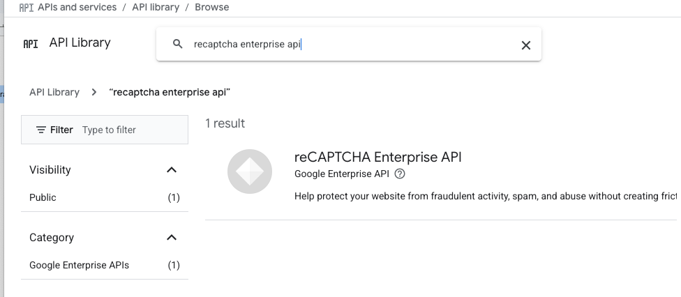 eCAPTCHA Enterprise API