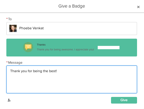 Give a badge