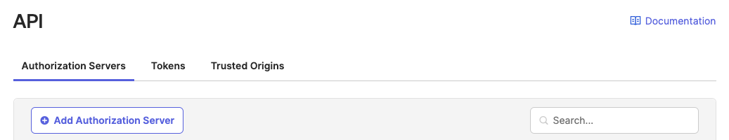 Authorization Servers&nbsp;tab visible
